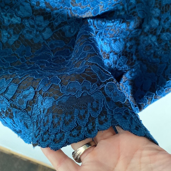 NWT Taylor Bonded Lace Scalloped Dress - Picture 6 of 8